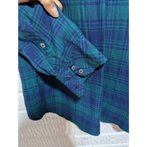 Vineyard Vines Women's Blue & Green Plaid Long-Sleeve Button Down Shirt Size 6 N - Picture 5 of 7
